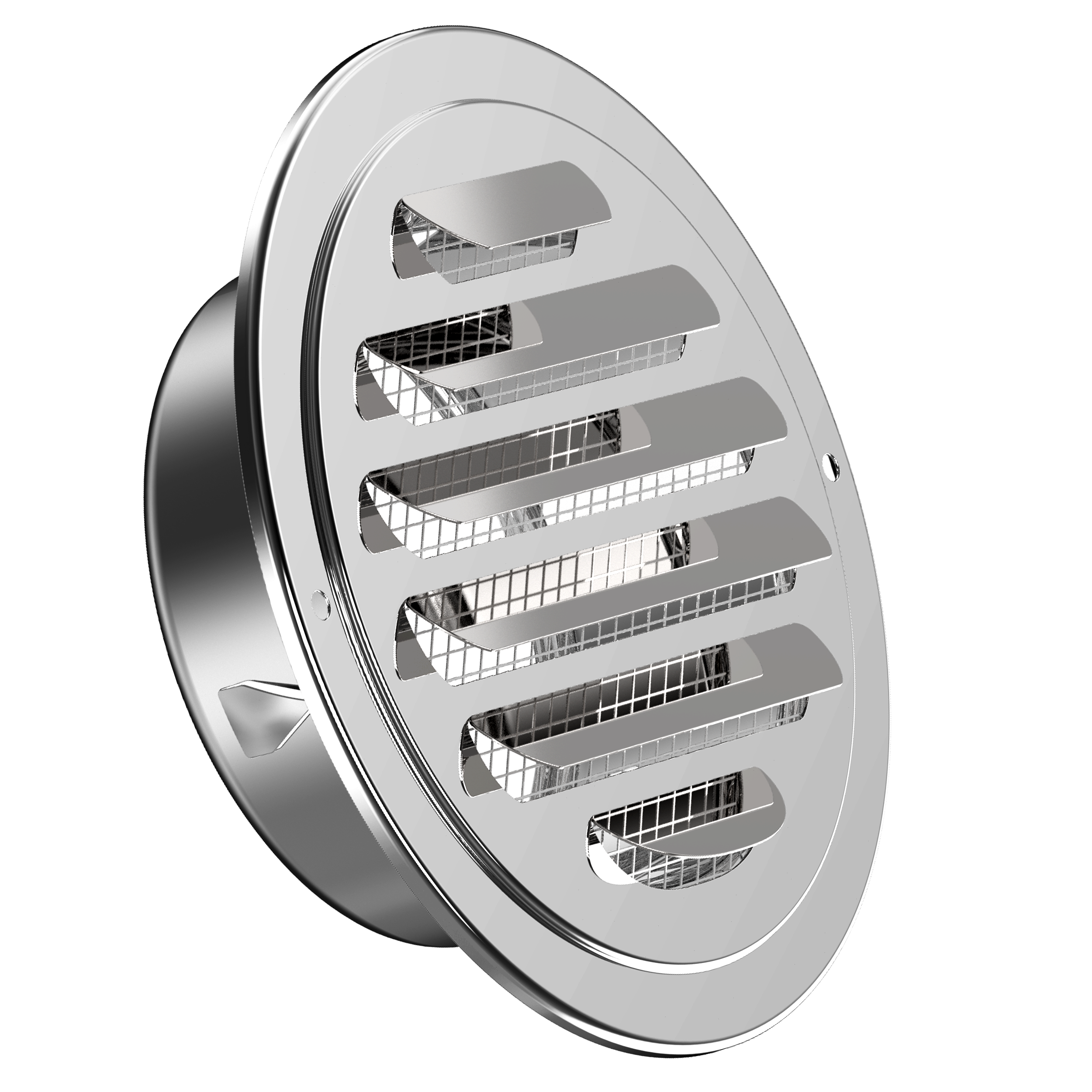 4/6 Inch Stainless Steel Silver Air Vents with Built-in Screen Mesh